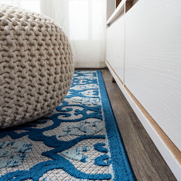 Gallia Tile Trellis High-low Indoor/outdoor Area Rug